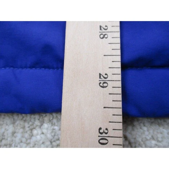 LL Bean Jacket Vest Men Large Tall LT Blue Fleece Lined Sleeveless Windbreaker - Picture 8 of 10